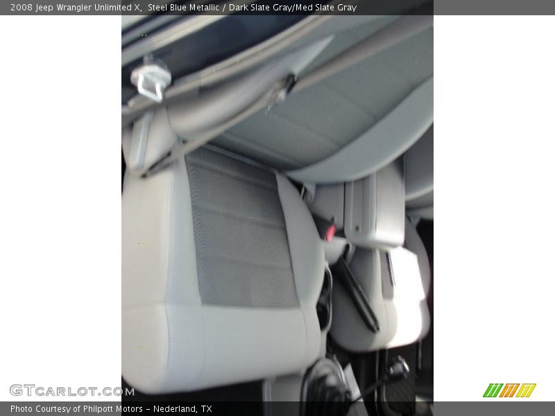 Steel Blue Metallic / Dark Slate Gray/Med Slate Gray 2008 Jeep Wrangler Unlimited X