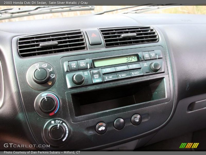 Satin Silver Metallic / Gray 2003 Honda Civic DX Sedan