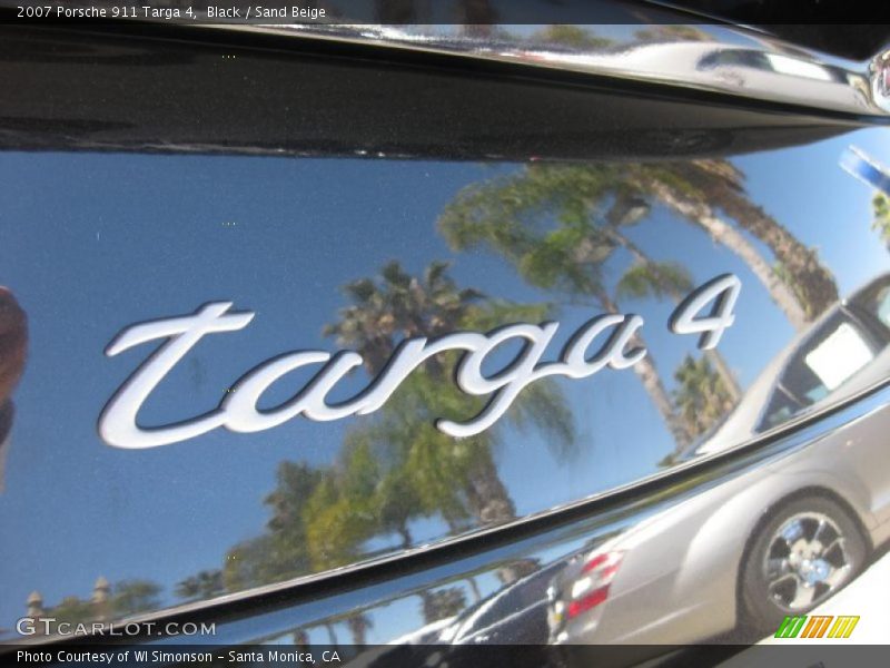 Black / Sand Beige 2007 Porsche 911 Targa 4