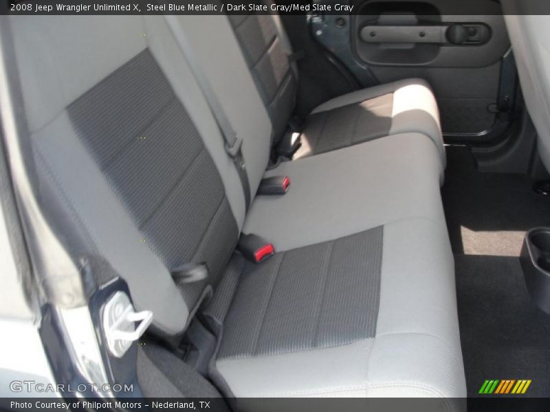 Steel Blue Metallic / Dark Slate Gray/Med Slate Gray 2008 Jeep Wrangler Unlimited X