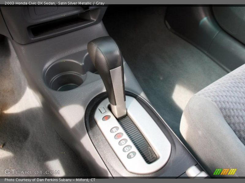 Satin Silver Metallic / Gray 2003 Honda Civic DX Sedan