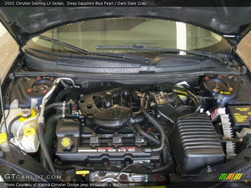 Deep Sapphire Blue Pearl / Dark Slate Gray 2002 Chrysler Sebring LX Sedan