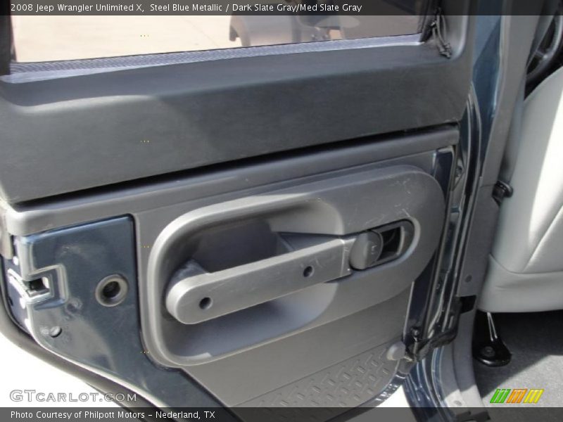 Steel Blue Metallic / Dark Slate Gray/Med Slate Gray 2008 Jeep Wrangler Unlimited X