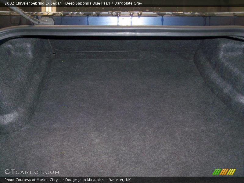Deep Sapphire Blue Pearl / Dark Slate Gray 2002 Chrysler Sebring LX Sedan
