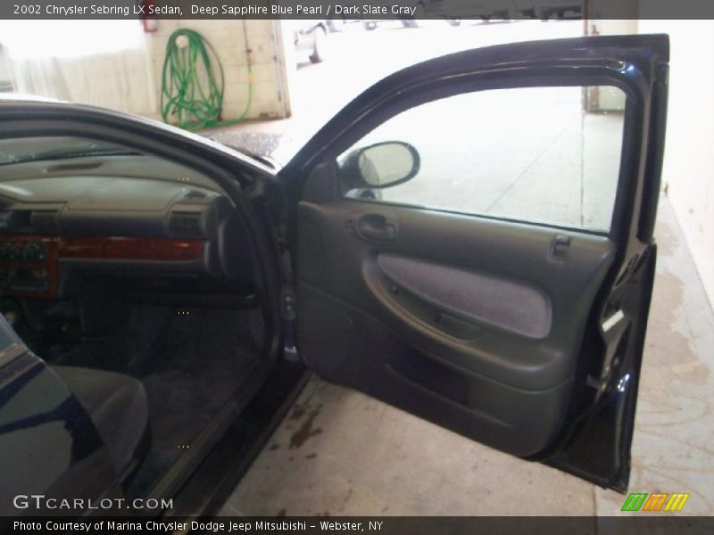 Deep Sapphire Blue Pearl / Dark Slate Gray 2002 Chrysler Sebring LX Sedan