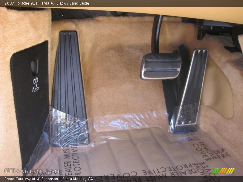 Black / Sand Beige 2007 Porsche 911 Targa 4