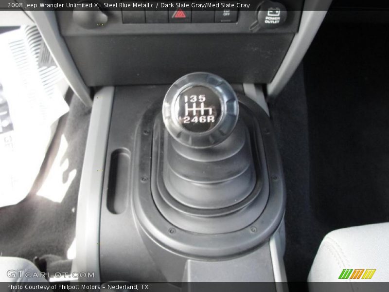 Steel Blue Metallic / Dark Slate Gray/Med Slate Gray 2008 Jeep Wrangler Unlimited X