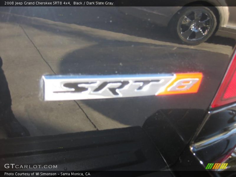 Black / Dark Slate Gray 2008 Jeep Grand Cherokee SRT8 4x4