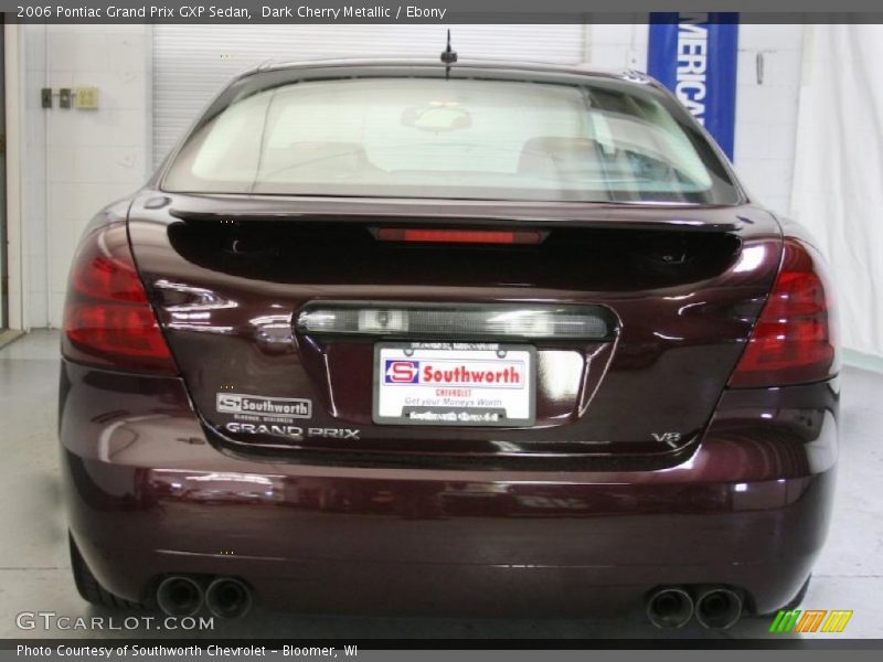 Dark Cherry Metallic / Ebony 2006 Pontiac Grand Prix GXP Sedan
