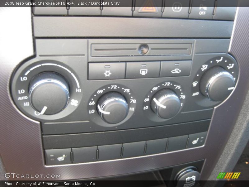 Black / Dark Slate Gray 2008 Jeep Grand Cherokee SRT8 4x4
