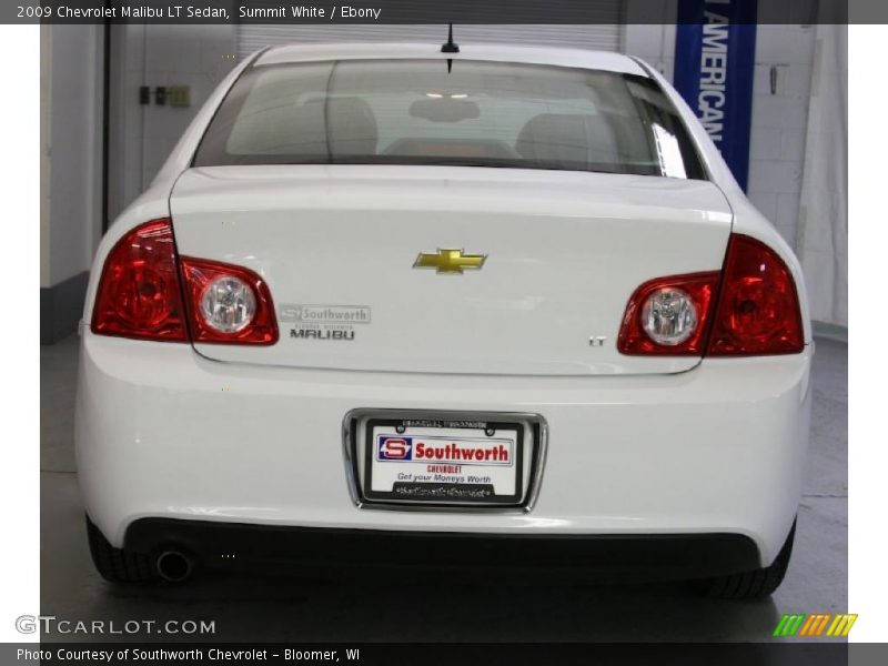 Summit White / Ebony 2009 Chevrolet Malibu LT Sedan