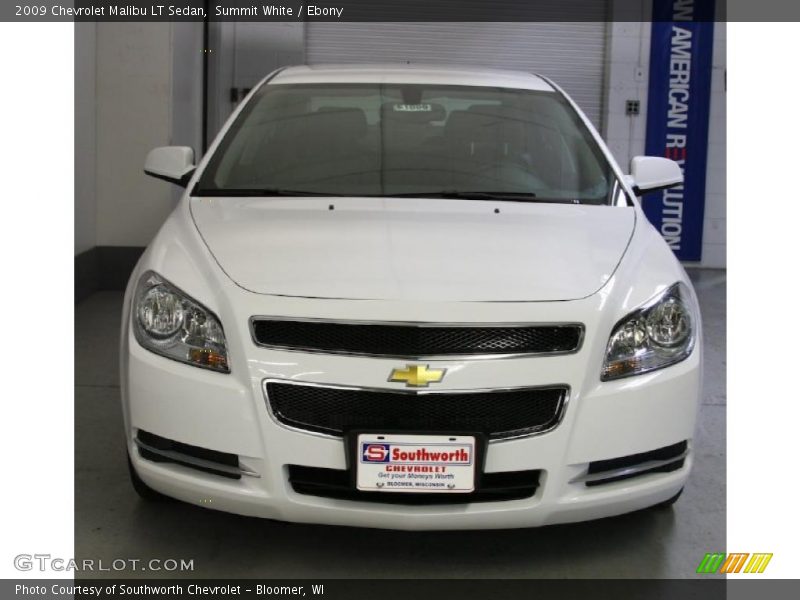 Summit White / Ebony 2009 Chevrolet Malibu LT Sedan