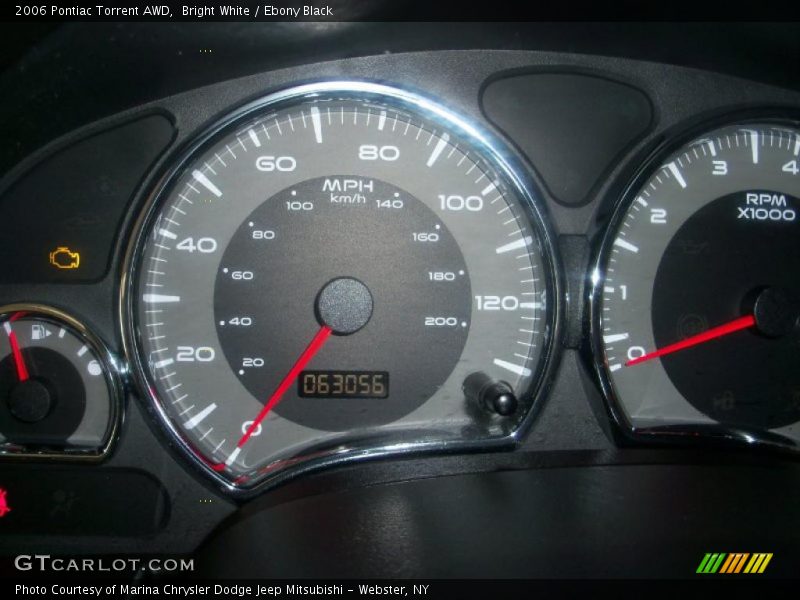 Bright White / Ebony Black 2006 Pontiac Torrent AWD
