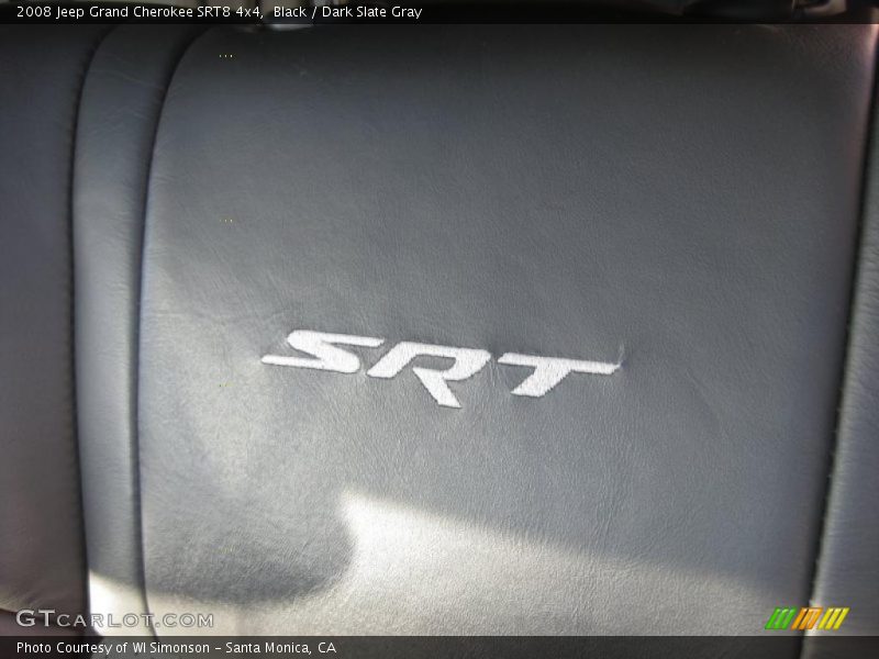 Black / Dark Slate Gray 2008 Jeep Grand Cherokee SRT8 4x4