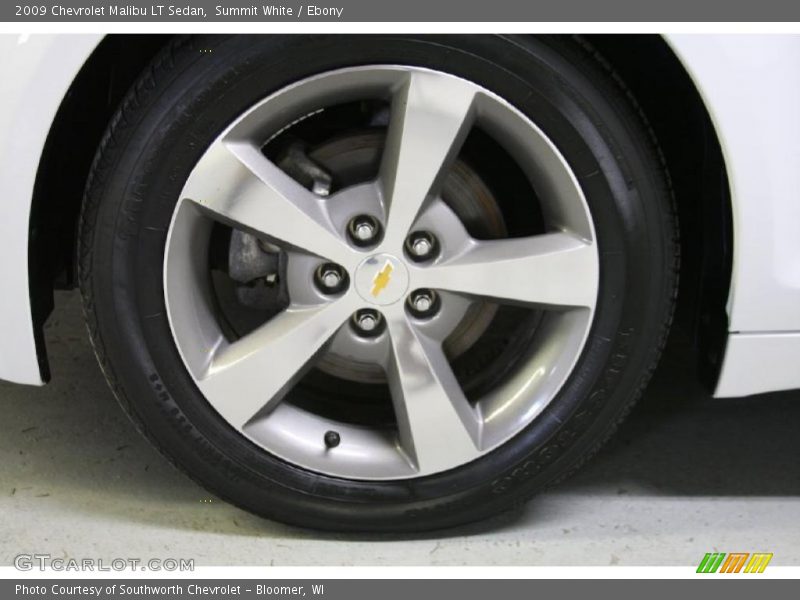 Summit White / Ebony 2009 Chevrolet Malibu LT Sedan