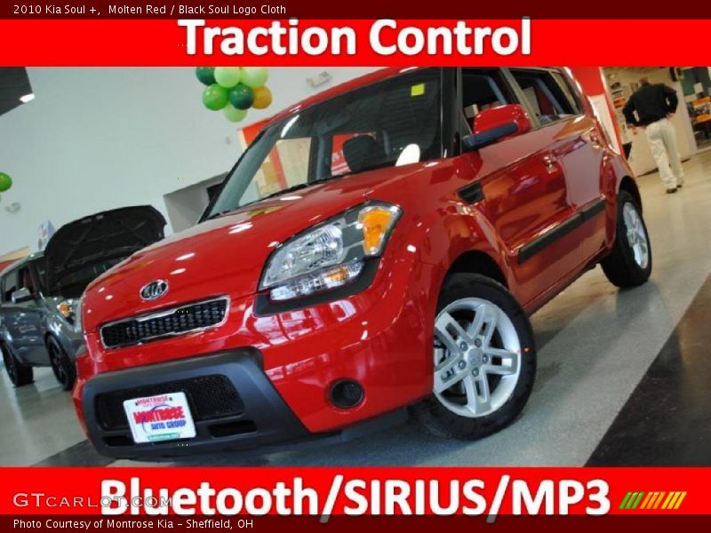 Molten Red / Black Soul Logo Cloth 2010 Kia Soul +