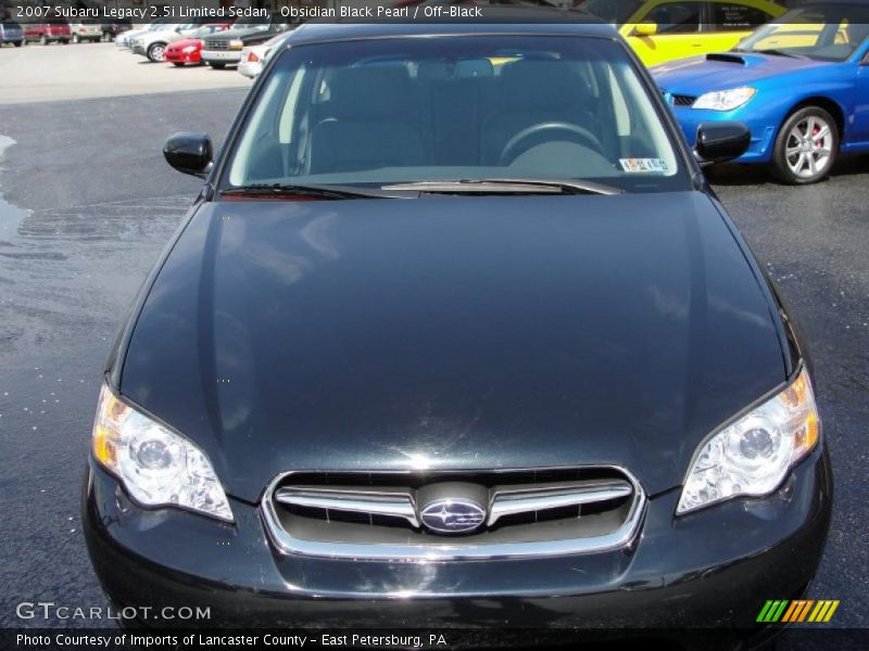 Obsidian Black Pearl / Off-Black 2007 Subaru Legacy 2.5i Limited Sedan