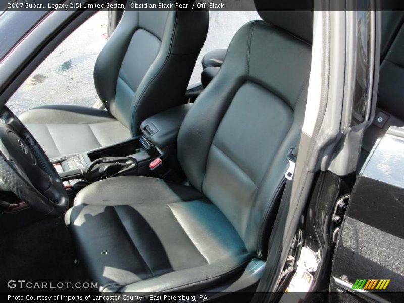 Obsidian Black Pearl / Off-Black 2007 Subaru Legacy 2.5i Limited Sedan