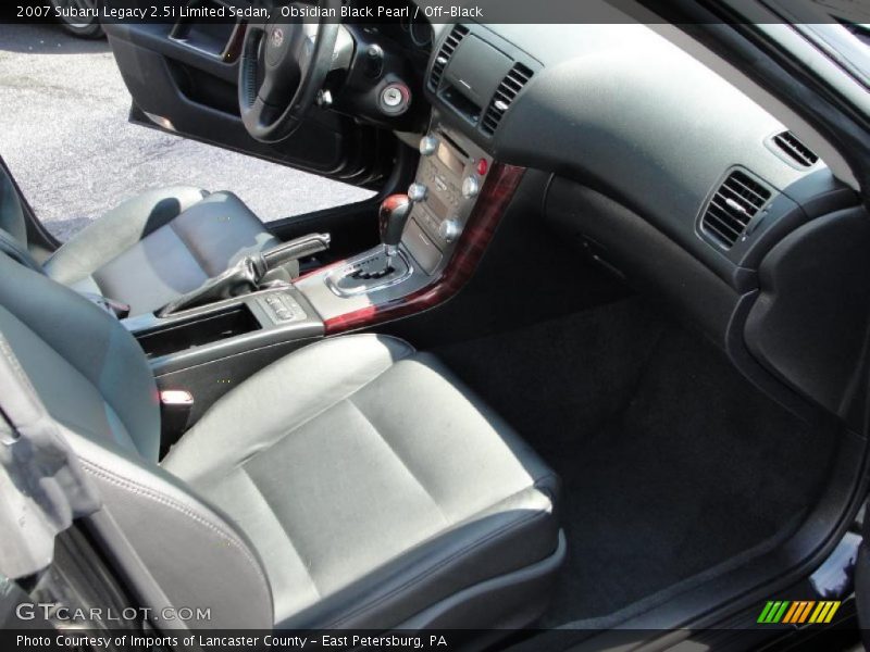 Obsidian Black Pearl / Off-Black 2007 Subaru Legacy 2.5i Limited Sedan