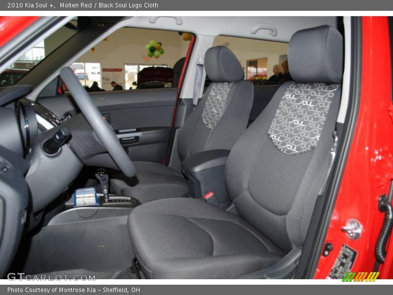 Molten Red / Black Soul Logo Cloth 2010 Kia Soul +