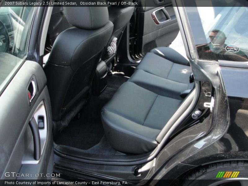 Obsidian Black Pearl / Off-Black 2007 Subaru Legacy 2.5i Limited Sedan