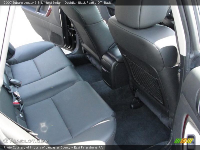 Obsidian Black Pearl / Off-Black 2007 Subaru Legacy 2.5i Limited Sedan