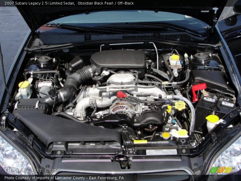 Obsidian Black Pearl / Off-Black 2007 Subaru Legacy 2.5i Limited Sedan