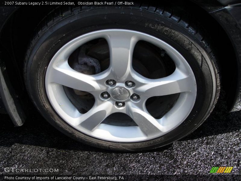 Obsidian Black Pearl / Off-Black 2007 Subaru Legacy 2.5i Limited Sedan