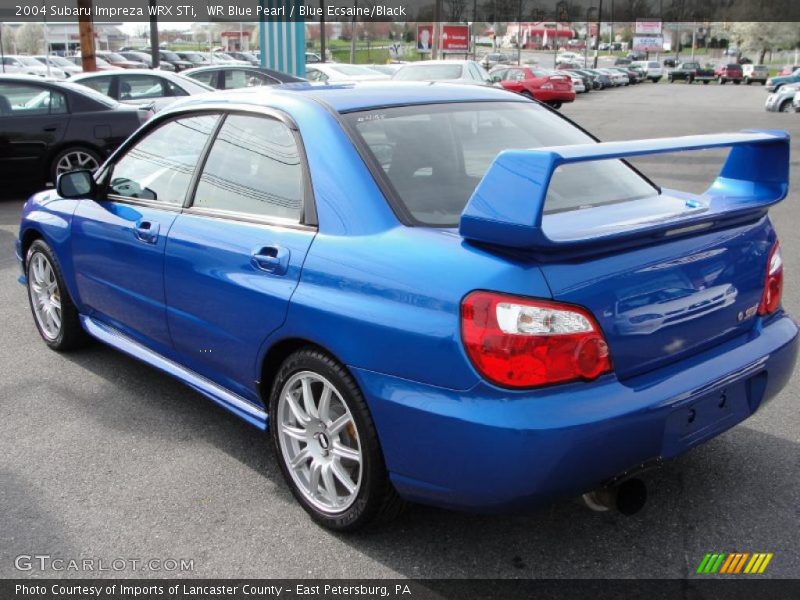WR Blue Pearl / Blue Ecsaine/Black 2004 Subaru Impreza WRX STi