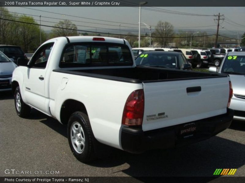 Super White / Graphite Gray 2008 Toyota Tacoma Regular Cab