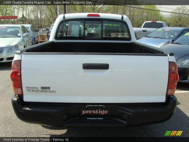 Super White / Graphite Gray 2008 Toyota Tacoma Regular Cab