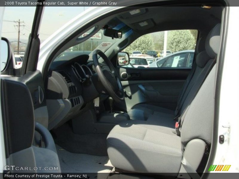 Super White / Graphite Gray 2008 Toyota Tacoma Regular Cab