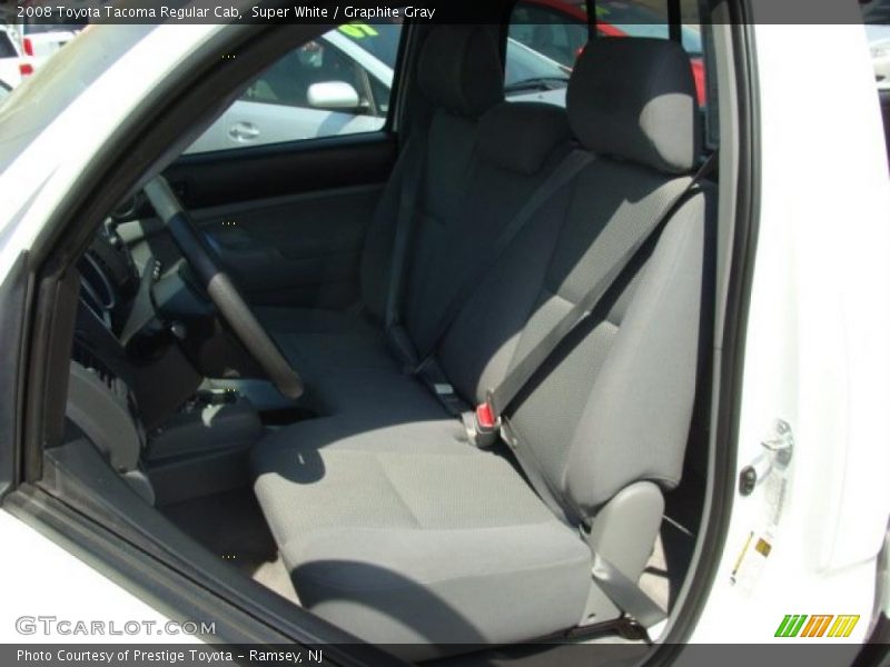 Super White / Graphite Gray 2008 Toyota Tacoma Regular Cab