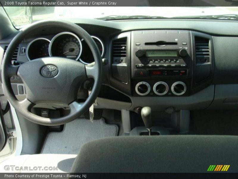 Super White / Graphite Gray 2008 Toyota Tacoma Regular Cab