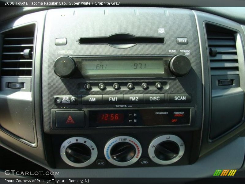 Super White / Graphite Gray 2008 Toyota Tacoma Regular Cab