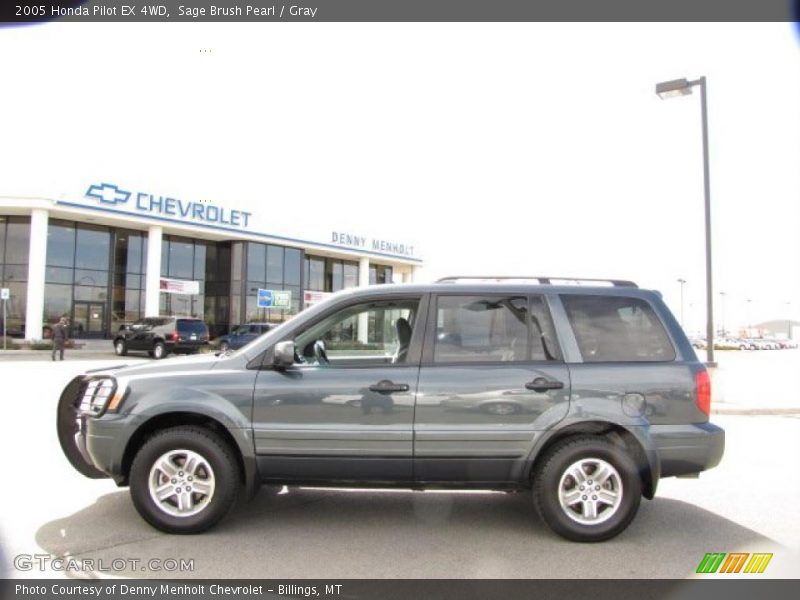 Sage Brush Pearl / Gray 2005 Honda Pilot EX 4WD