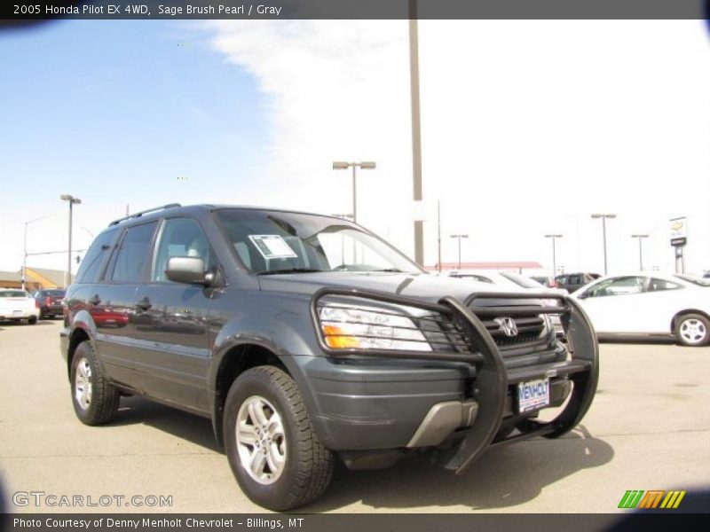 Sage Brush Pearl / Gray 2005 Honda Pilot EX 4WD