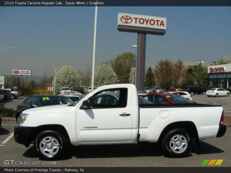 Super White / Graphite 2010 Toyota Tacoma Regular Cab