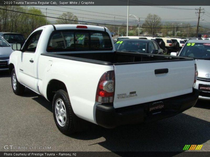 Super White / Graphite 2010 Toyota Tacoma Regular Cab