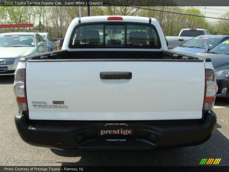 Super White / Graphite 2010 Toyota Tacoma Regular Cab