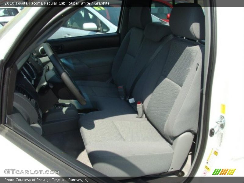 Super White / Graphite 2010 Toyota Tacoma Regular Cab