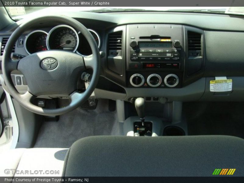 Super White / Graphite 2010 Toyota Tacoma Regular Cab