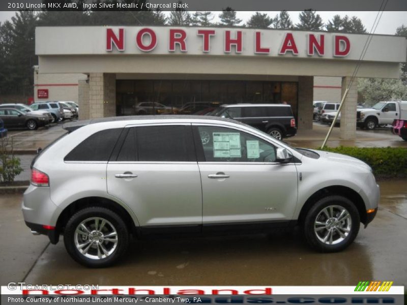 Ingot Silver Metallic / Charcoal Black 2010 Lincoln MKX AWD