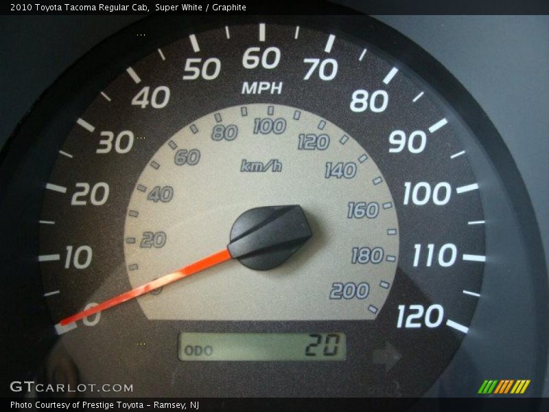 Super White / Graphite 2010 Toyota Tacoma Regular Cab