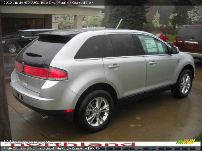 Ingot Silver Metallic / Charcoal Black 2010 Lincoln MKX AWD