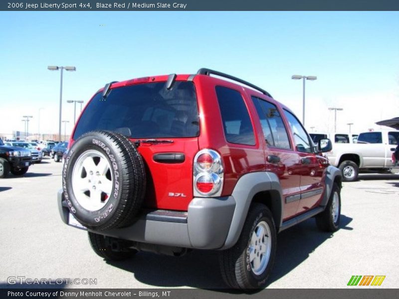 Blaze Red / Medium Slate Gray 2006 Jeep Liberty Sport 4x4