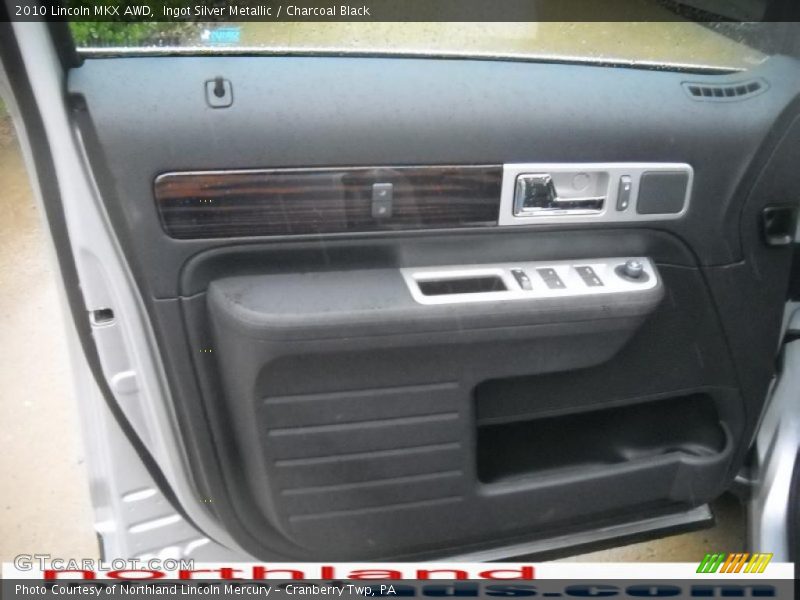 Ingot Silver Metallic / Charcoal Black 2010 Lincoln MKX AWD