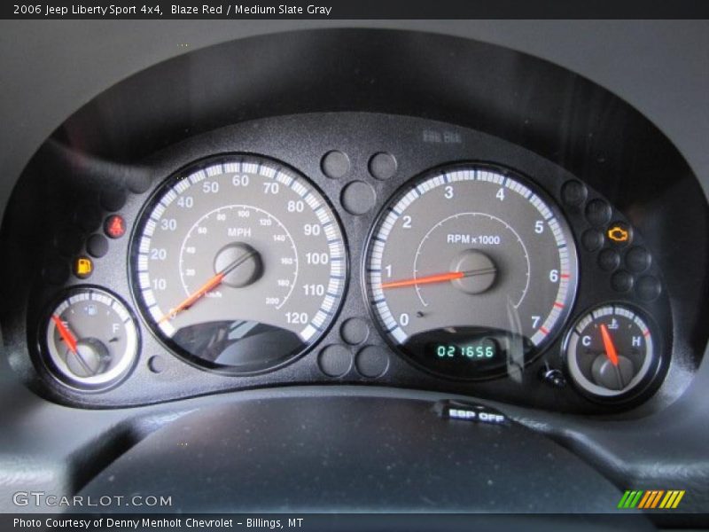 Blaze Red / Medium Slate Gray 2006 Jeep Liberty Sport 4x4