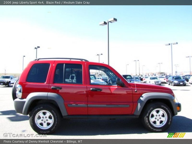 Blaze Red / Medium Slate Gray 2006 Jeep Liberty Sport 4x4