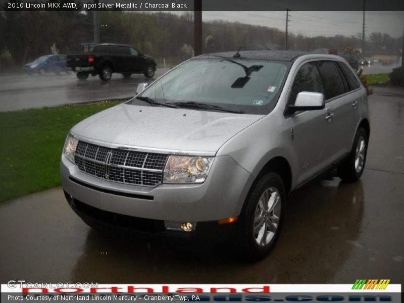 Ingot Silver Metallic / Charcoal Black 2010 Lincoln MKX AWD